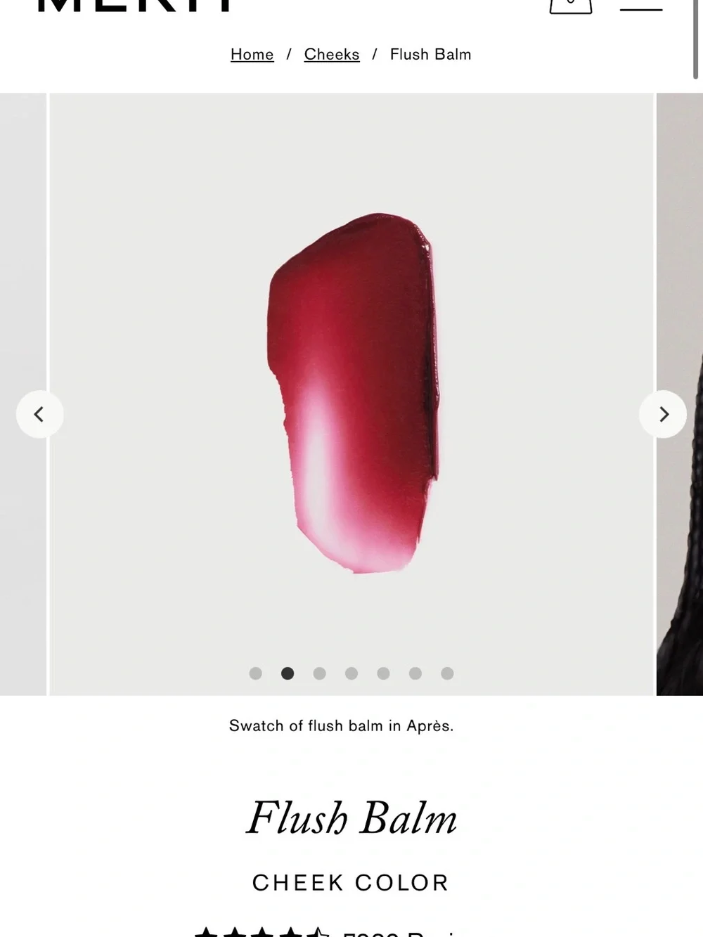 NWT Merit Flush Balm Blush